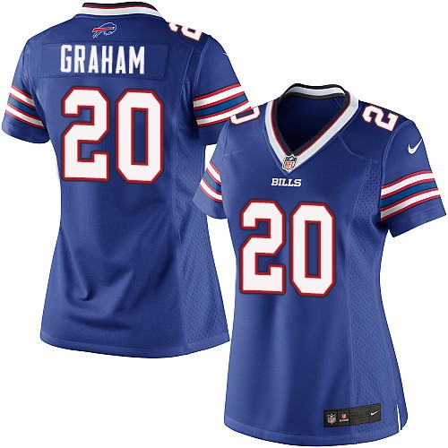 Women's Limited Corey Graham Nike Jersey Royal Blue Home - #20 NFL Buffalo Bills